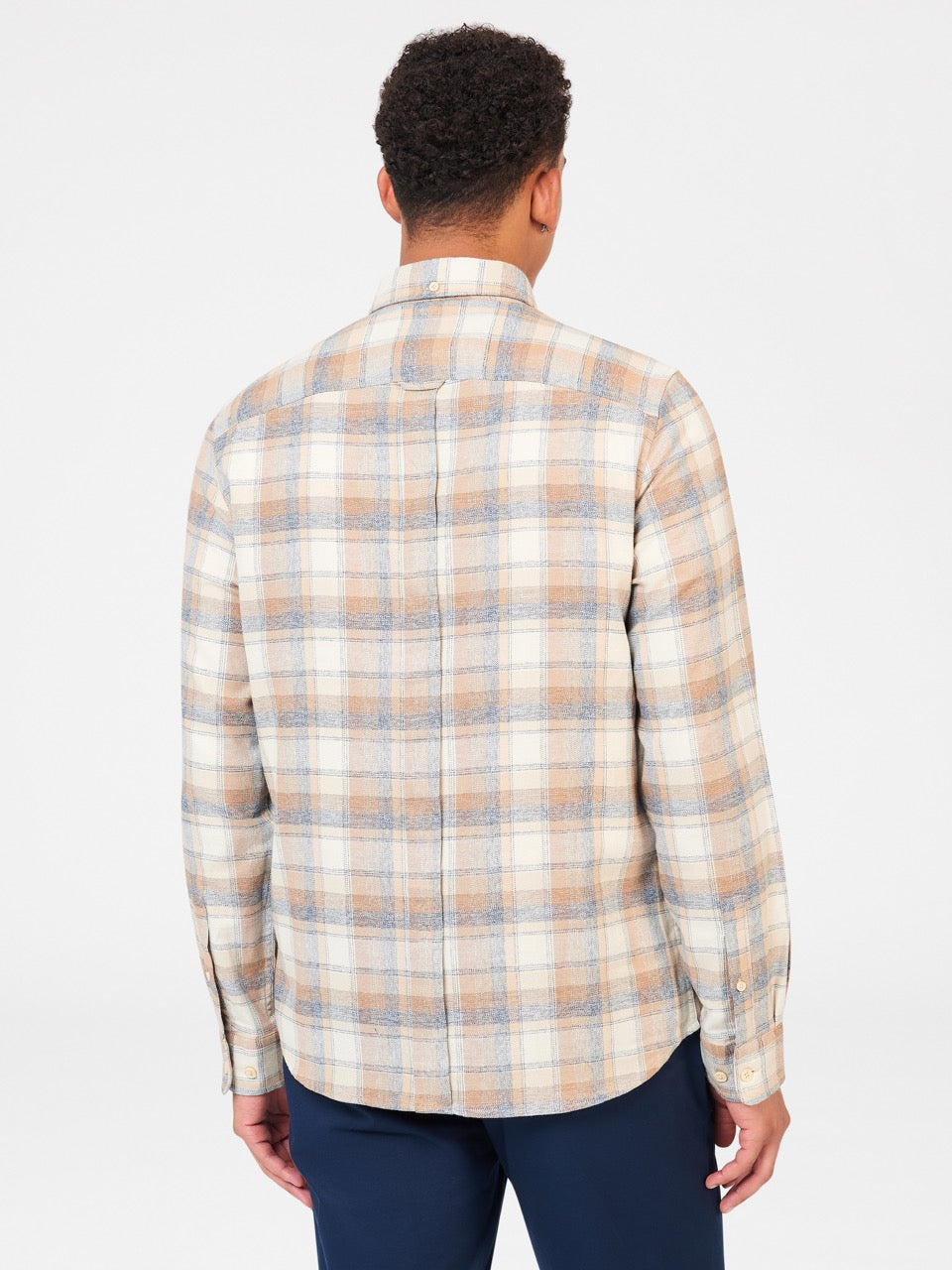 Camisas Ben Sherman Twisted Yarn Check Marrom | 2460YQZAS