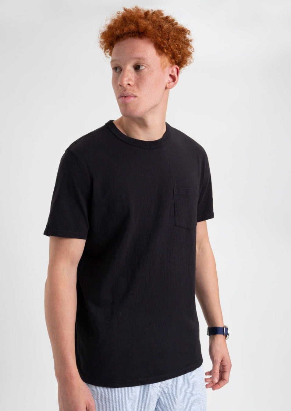 Camiseta Ben Sherman Garment Dye Beatnik Negros | 1038XZDGA