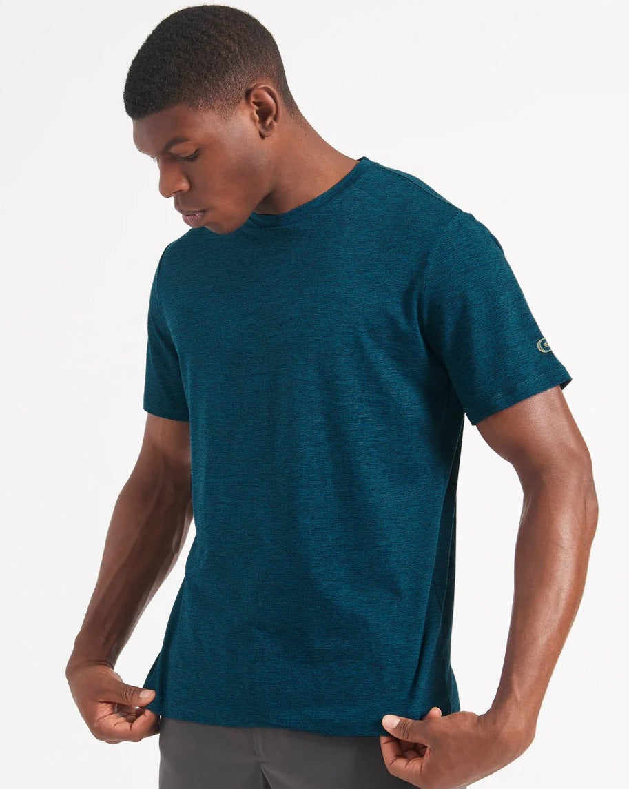 Camiseta Ben Sherman Performance Stretch Marl Heather Azul Marino | 9867SYFHD