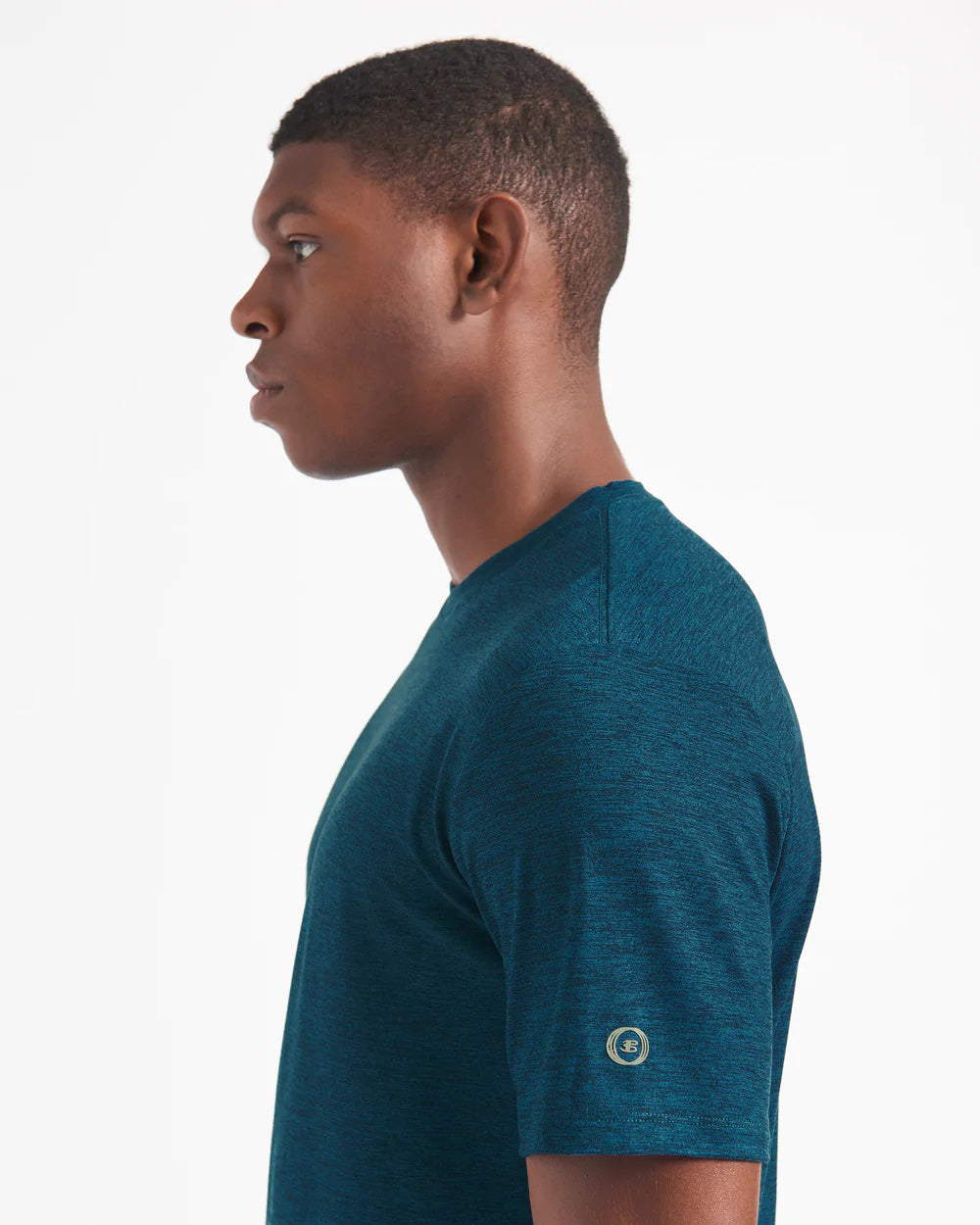 Camiseta Ben Sherman Performance Stretch Marl Heather Azul Marino | 9867SYFHD