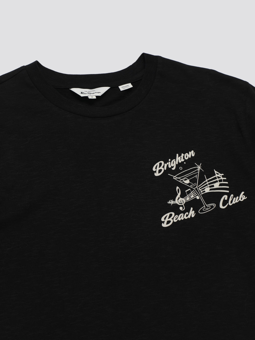 Camiseta Ben Sherman Signature Brighton Beach Club Negros | 6540LCNXZ