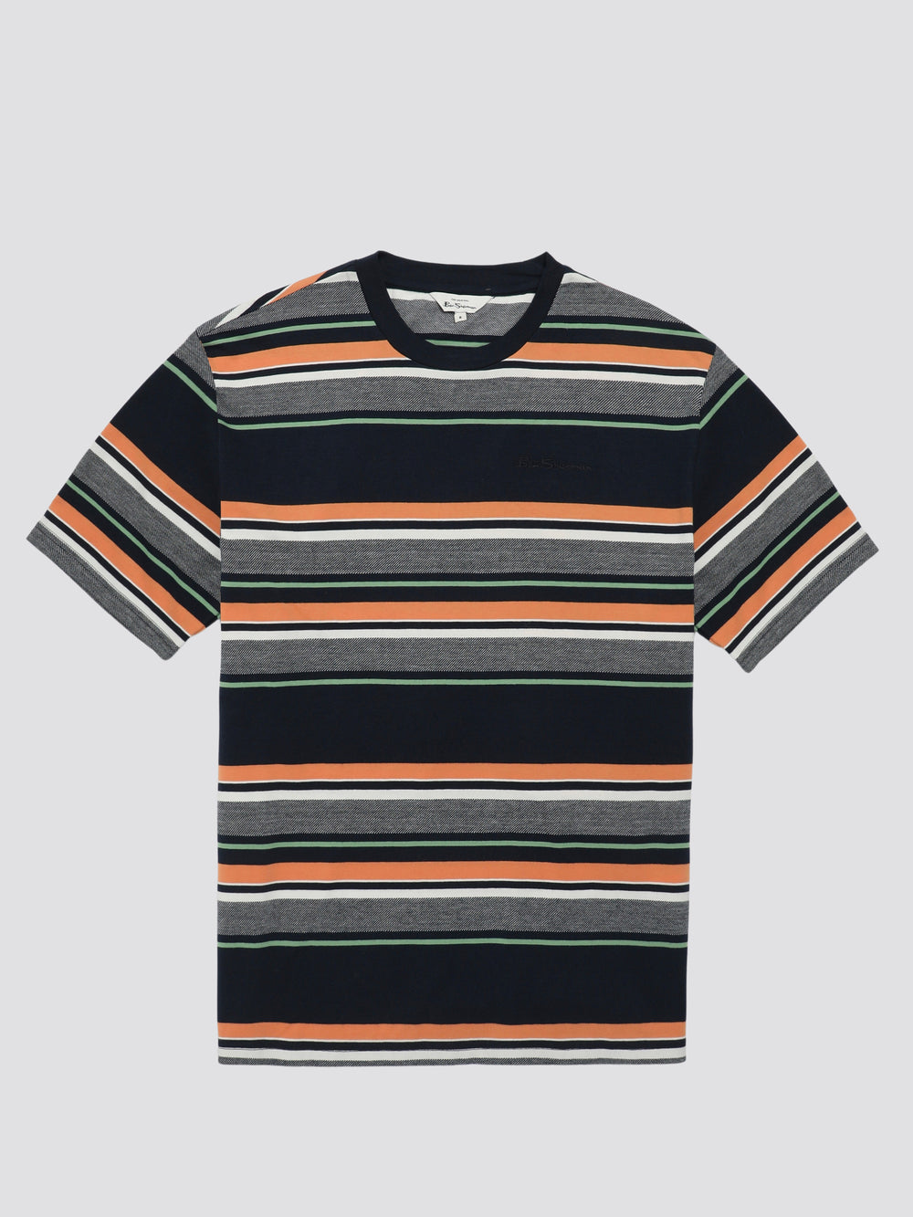 Camiseta Ben Sherman Signature Engineered Stripe Azul Marino | 2750GUONI