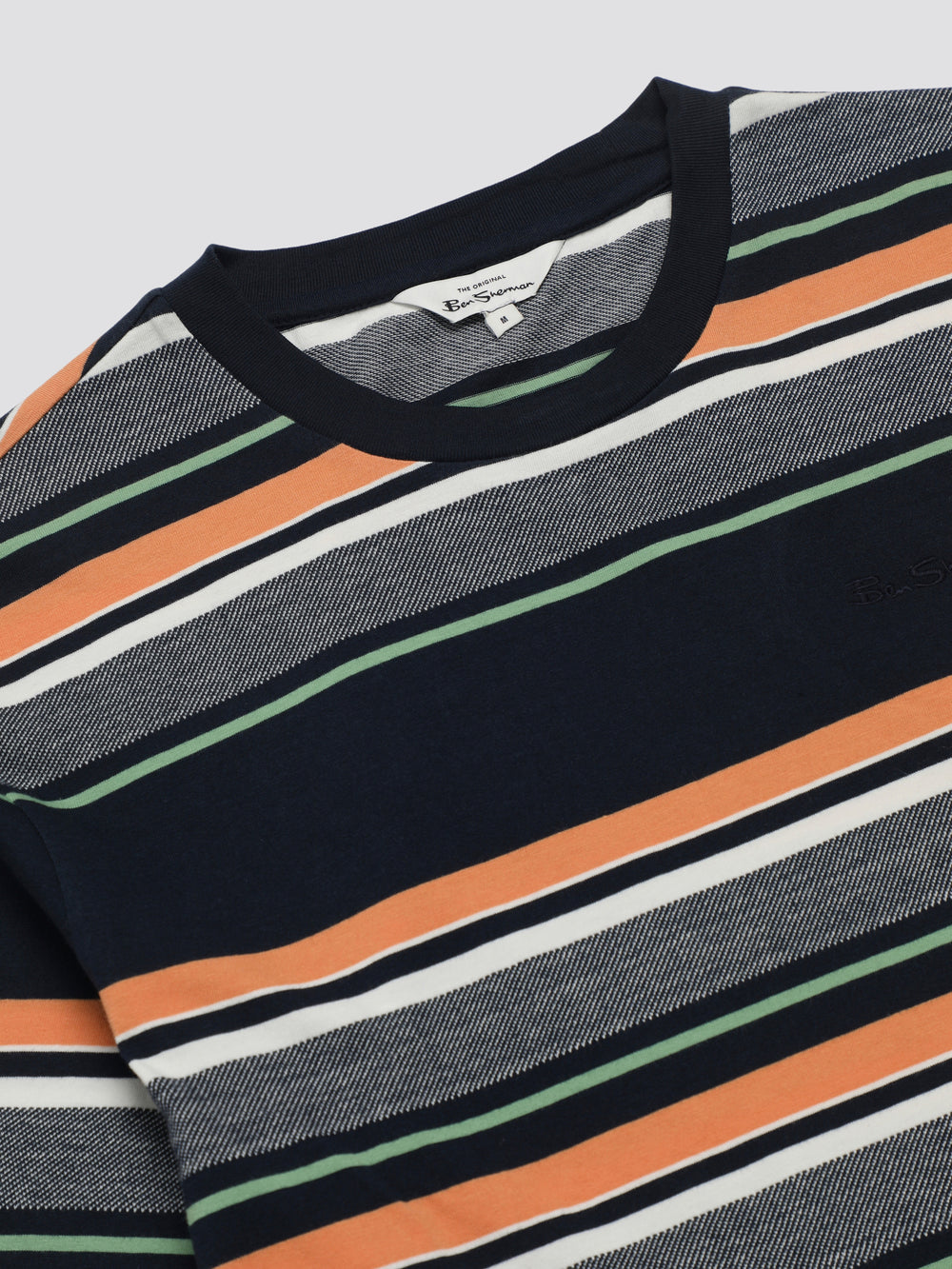 Camiseta Ben Sherman Signature Engineered Stripe Azul Marino | 2750GUONI