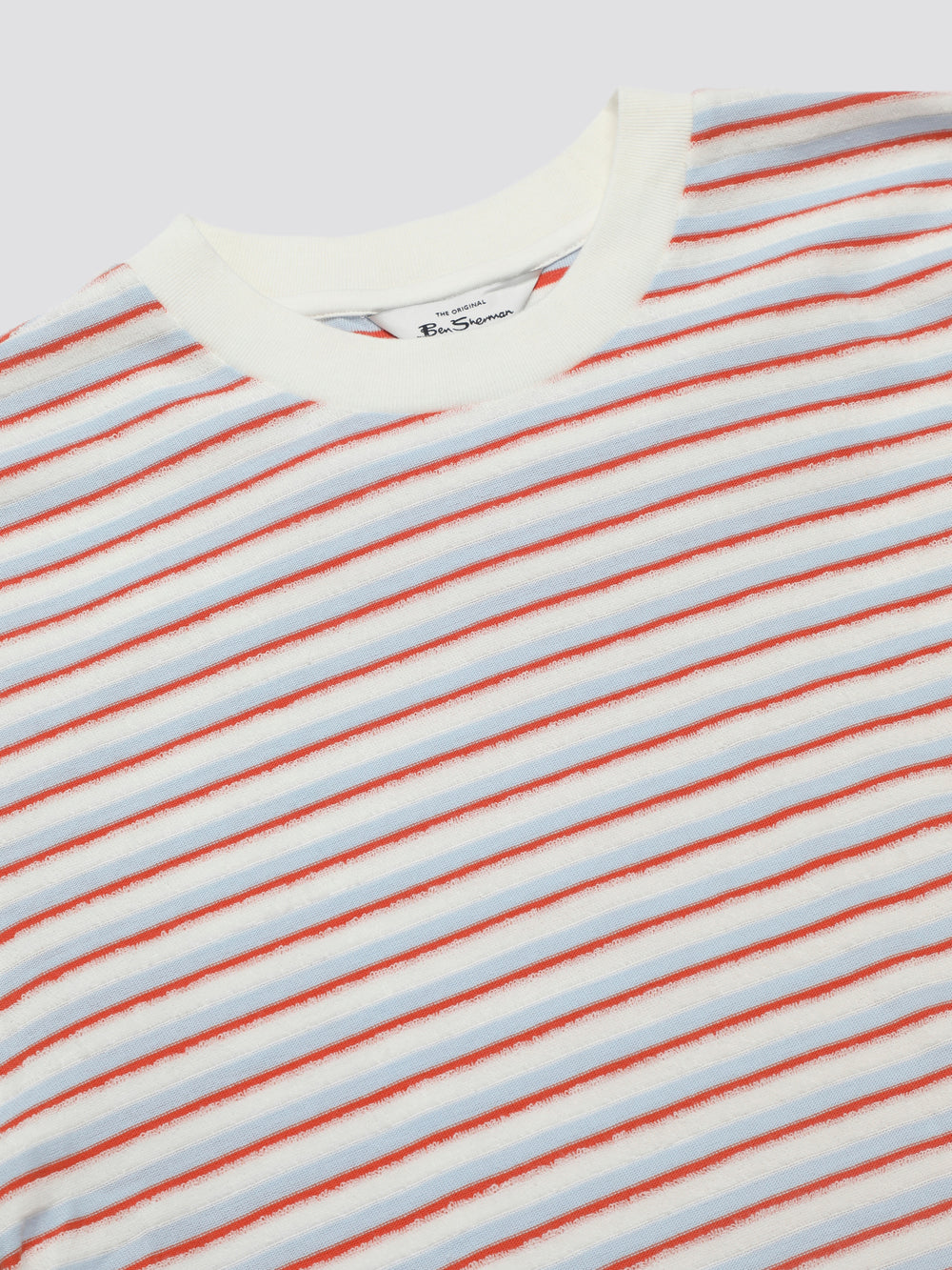 Camiseta Ben Sherman Signature Loopback Stripe Azules | 3721TZRKW