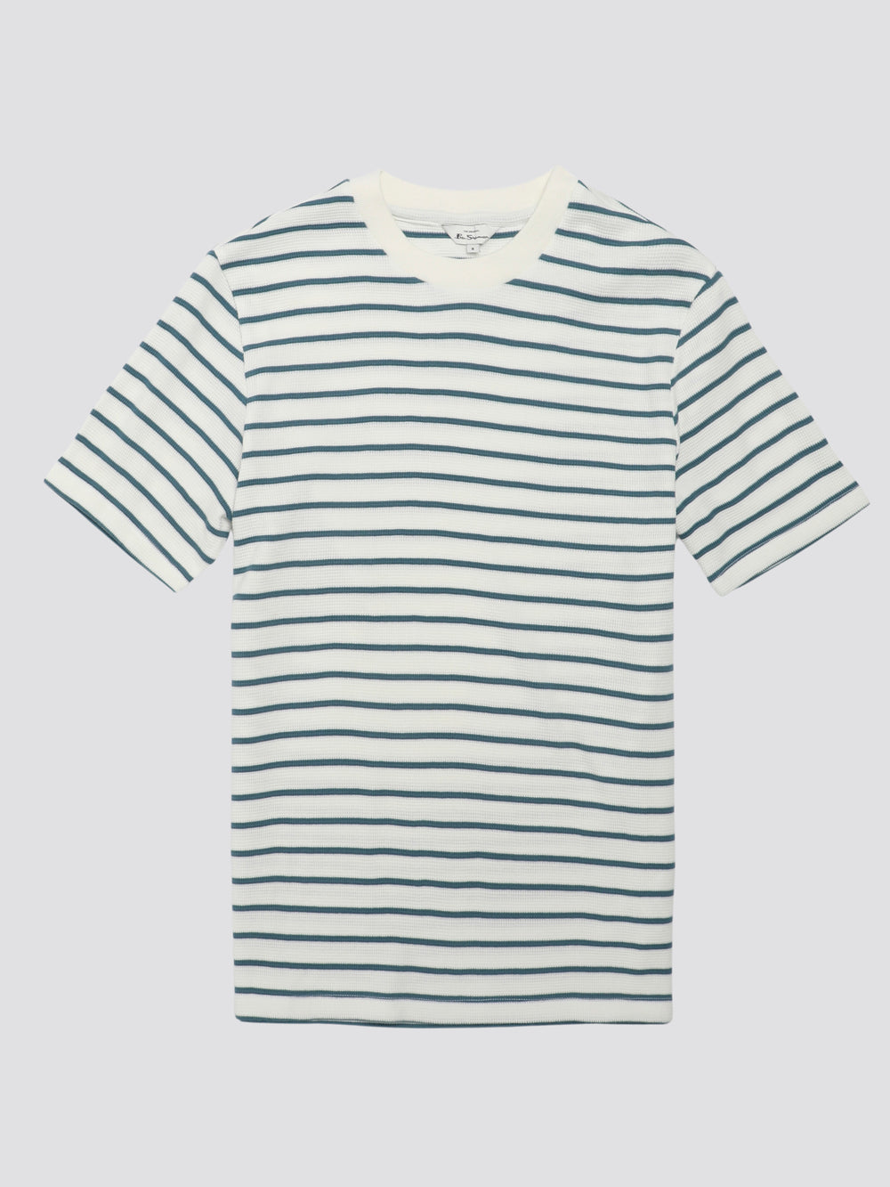 Camiseta Ben Sherman Signature Waffle Stripe Blancos | 8231JNOSQ