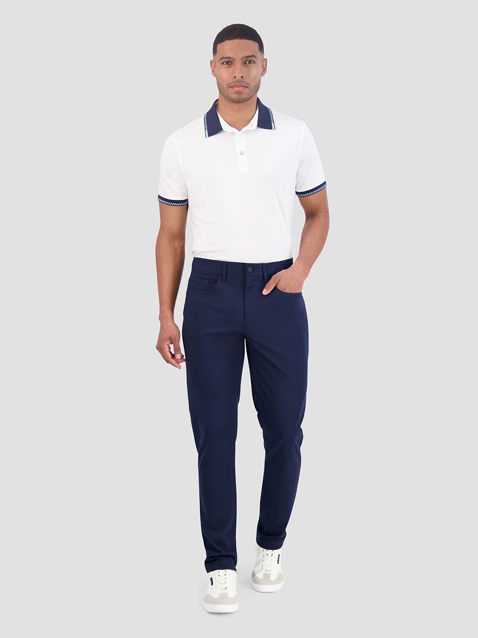 Pantalon Ben Sherman 4Way Stretch Tech Regular Azul Marino | 6810JWVEO