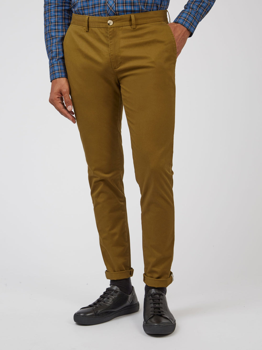 Pantalon Ben Sherman Signature Skinny Stretch Chino Marrom | 0281DIVKQ