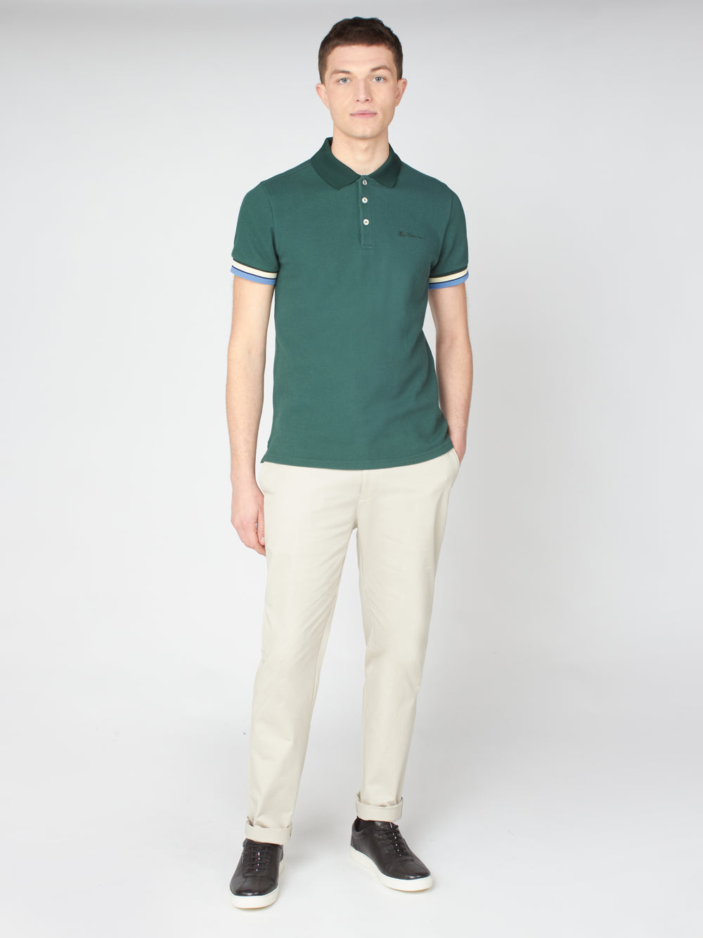 Pantalon Ben Sherman Signature Slim Stretch Chino Blancos | 2138CNOUA