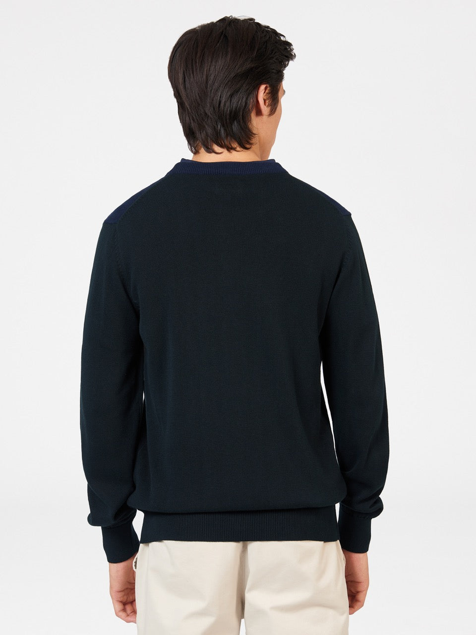 Prendas De Punto Ben Sherman Chest Stripe Crewneck Negros | 6953FGRHE