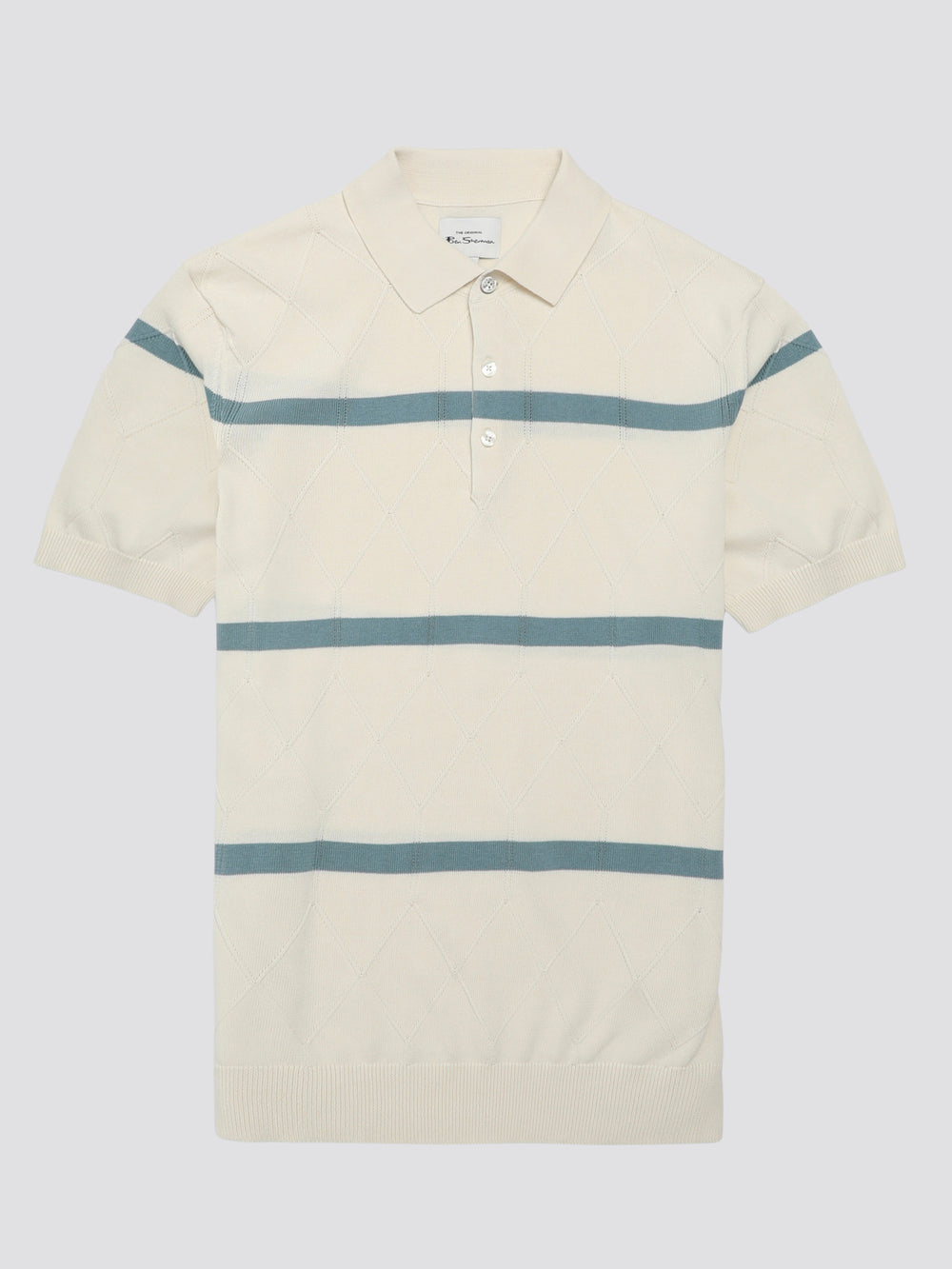 Prendas De Punto Ben Sherman Signature Argyle Stripe Polo Blancos | 0821CHBRI