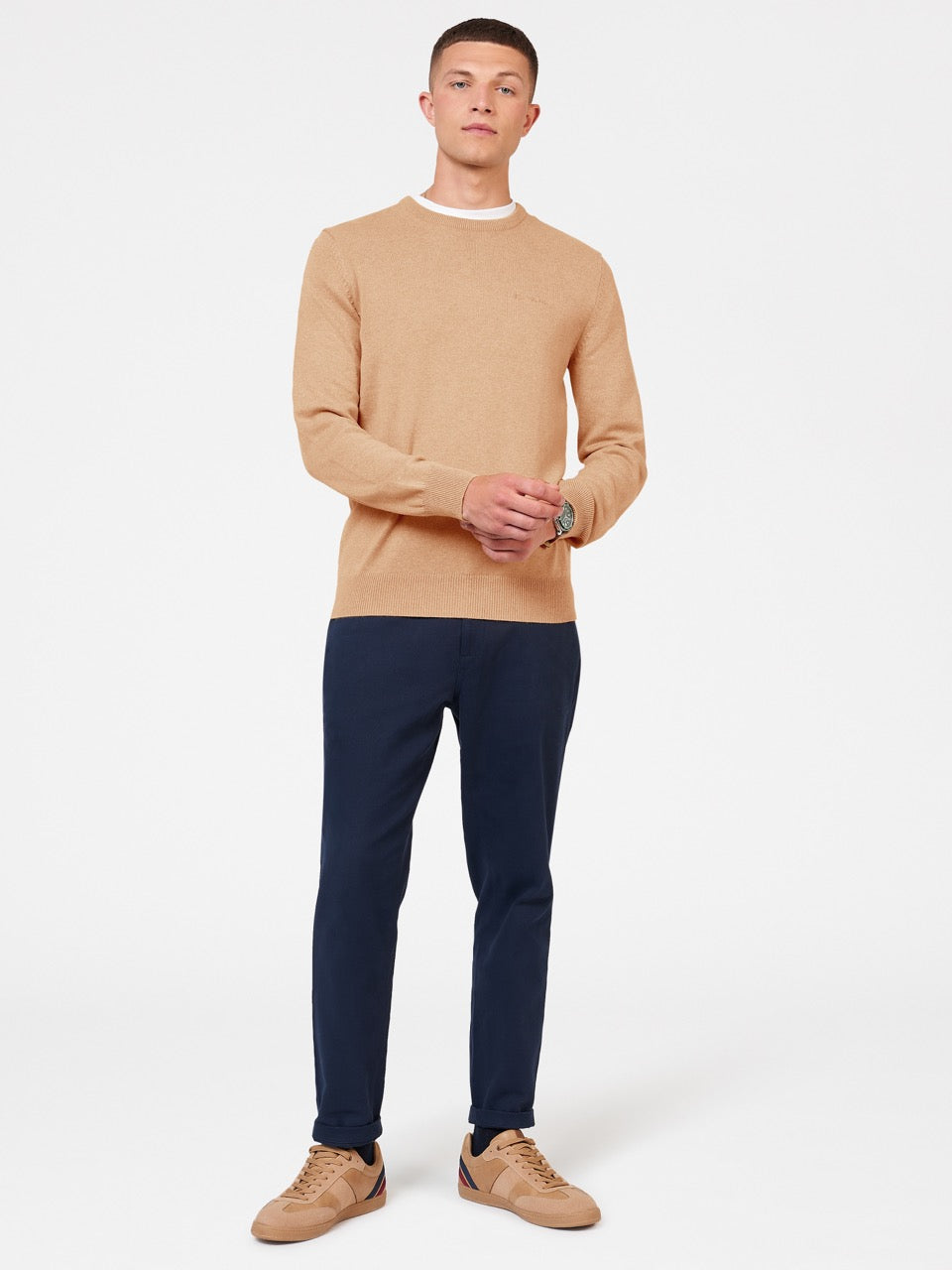 Prendas De Punto Ben Sherman Signature Crewneck Grises | 0831COQFD