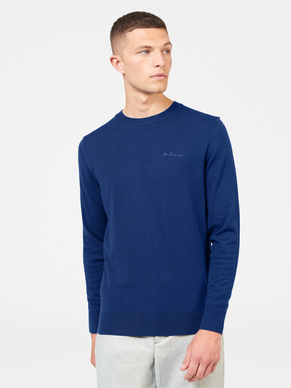 Prendas De Punto Ben Sherman Signature Merino Crewneck Azules | 2059PTRBW