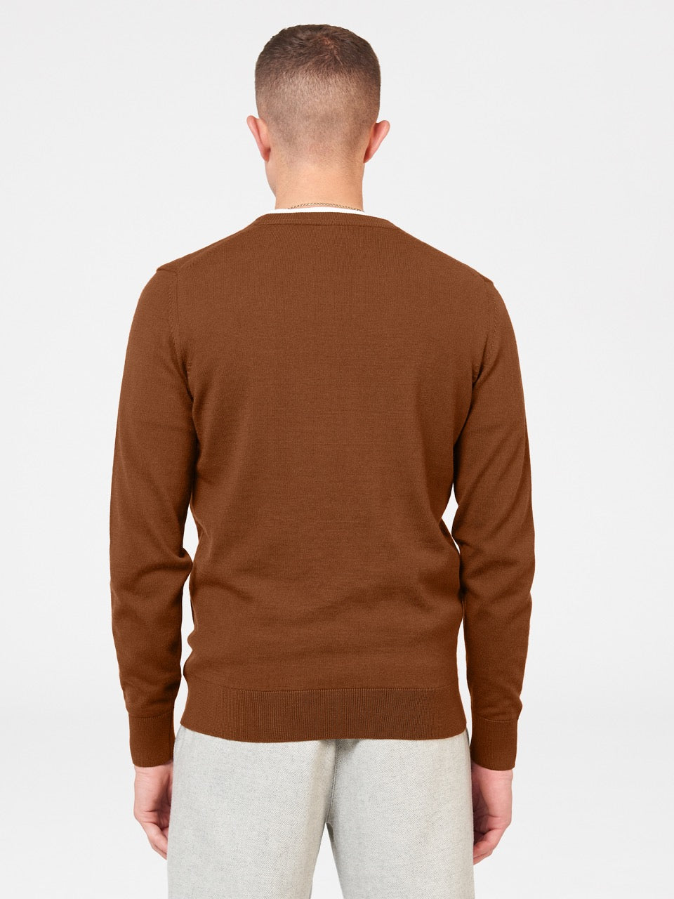 Prendas De Punto Ben Sherman Signature Merino Crewneck Marrom | 3741VPTRB