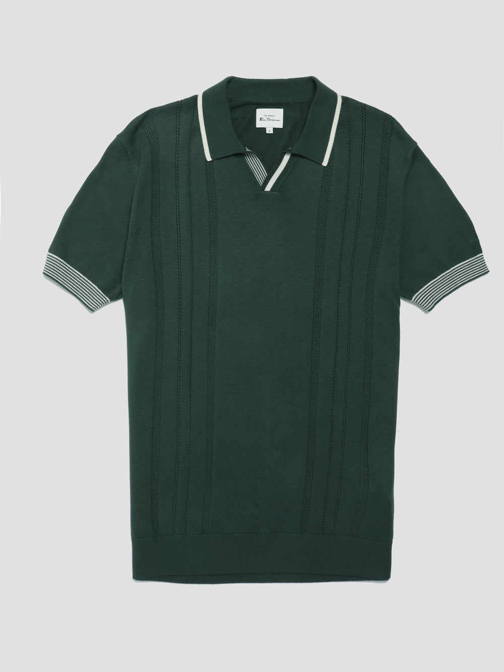 Prendas De Punto Ben Sherman Signature Open Neck Polo Verdes | 2645WSTAO