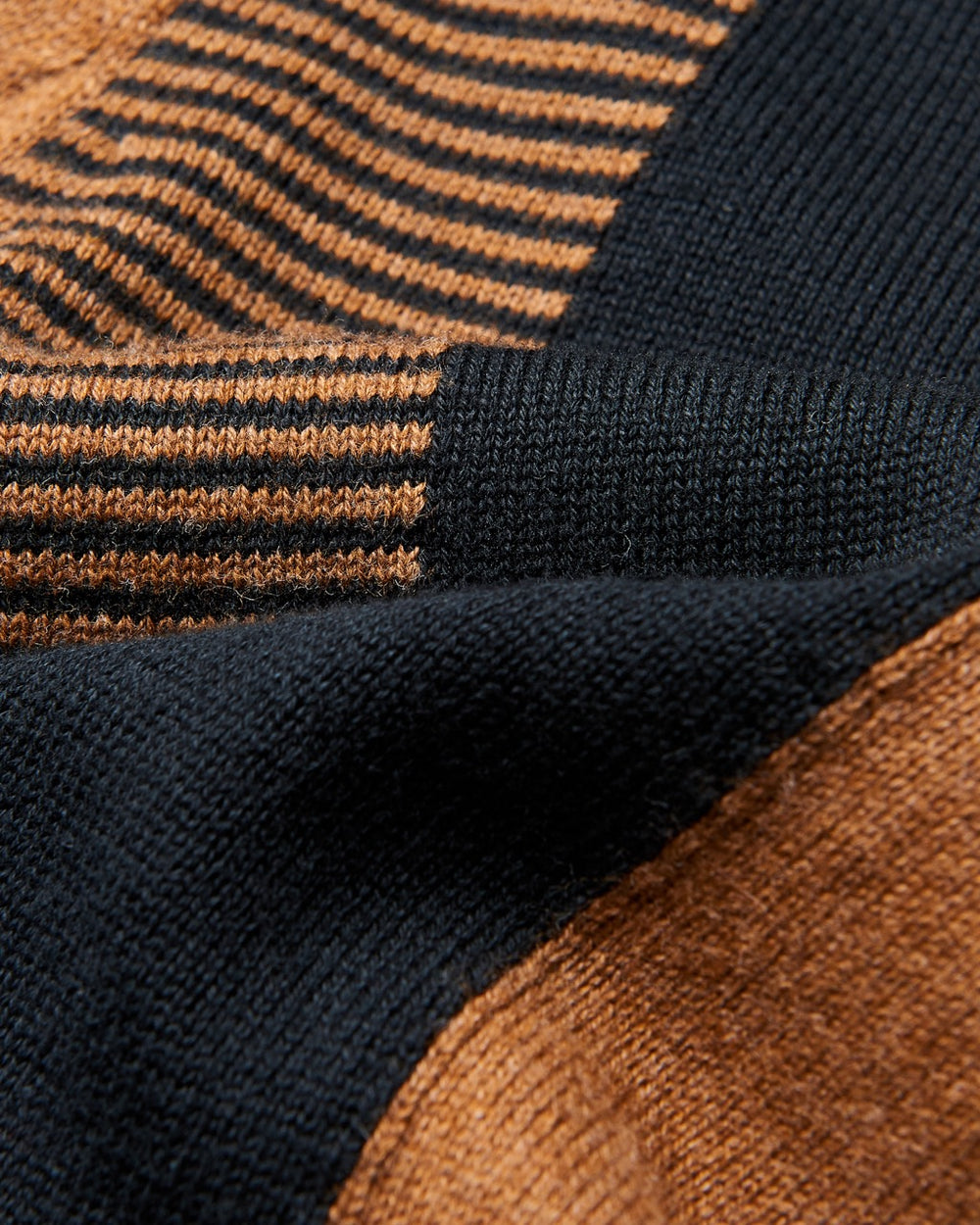 Suéteres De Cuello Polo Ben Sherman Intarsia Stripe Marrom | 7230XSPTJ