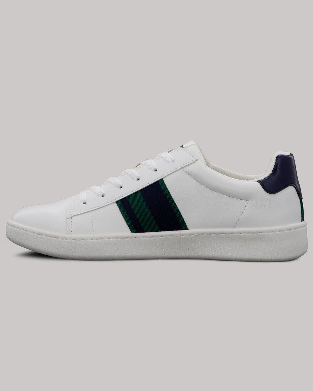 Tenis Ben Sherman Hampton Stripe Blancos Azul Marino Verdes | 0348NMYEK